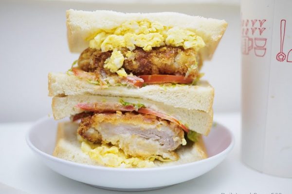 早餐三明治的神仙吃法，只要有大成食品極厚炸日式豬排快速美味厚實大滿足！